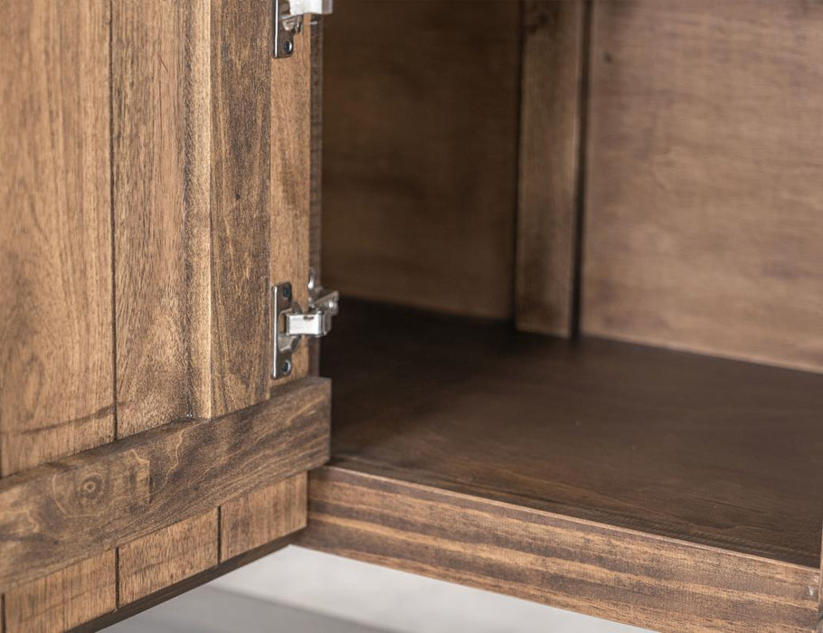 Moden Carved Door Solid Wood Console, Sideboard - 69"