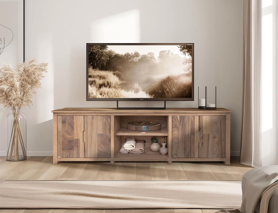 Natural Parota Wood TV Stand - 88"