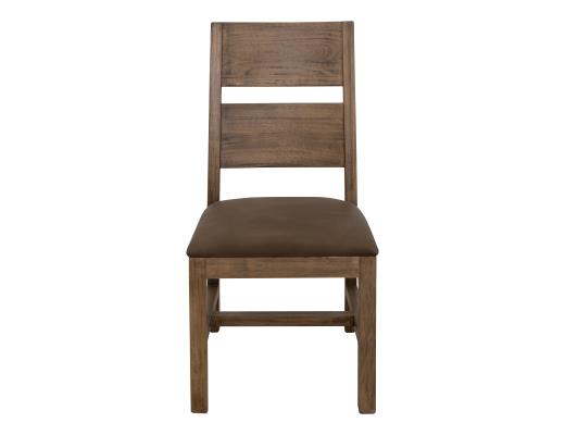 Set of 2 Natural Teca, Wooden Chair