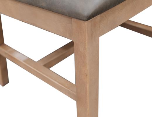 Set of 2 Natural Parota, Wooden Chair