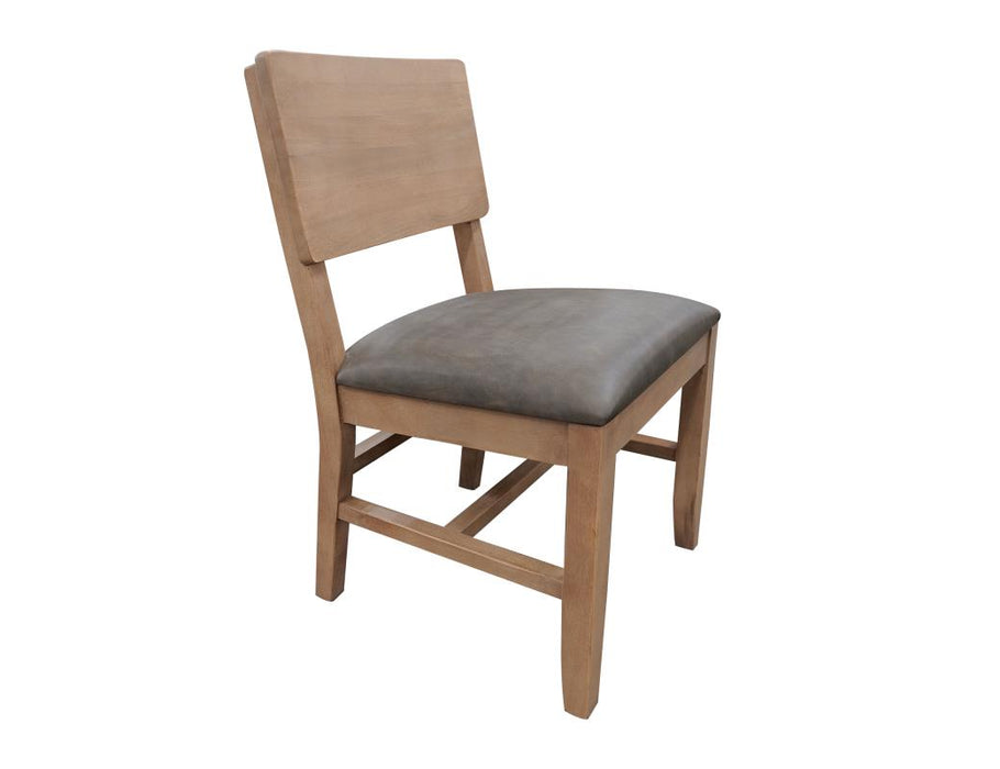 Set of 2 Natural Parota, Wooden Chair