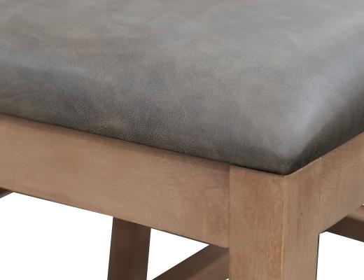 Set of 2 Natural Parota, Wooden Chair