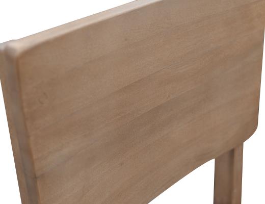 Set of 2 Natural Parota, Wooden Chair