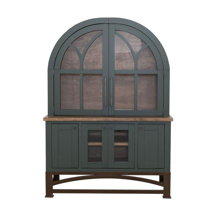 Nina Solid Wood Six Door Hutch, Display Cabinet