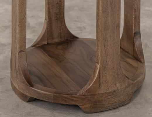 Set of 2 Balam, 1 Shelf, Chairside Table