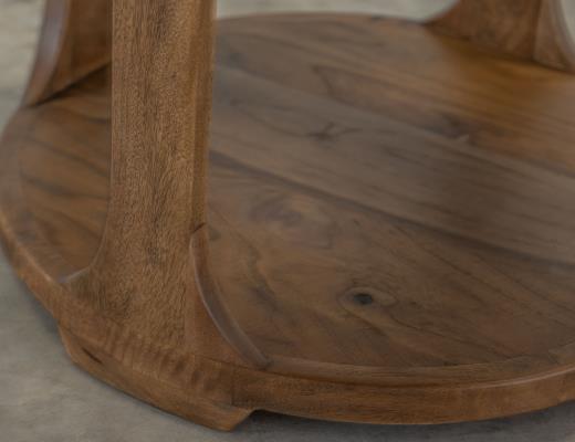 Set of 2 Balam, 1 Shelf, Chairside Table