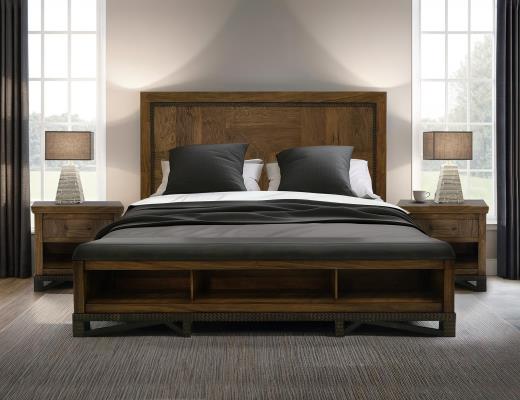 Set of 2 Walnut, 1 Drawer, 1 Shelf, Nightstand