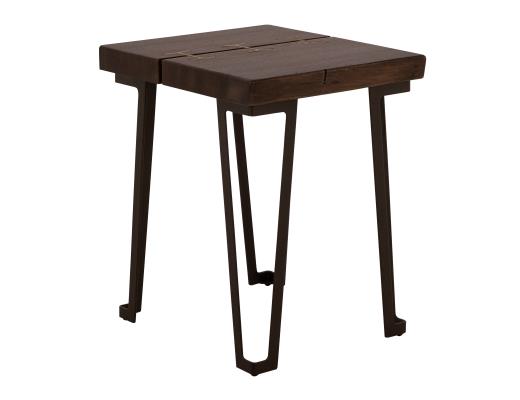 Set of 2 Walnut, Chairside Table