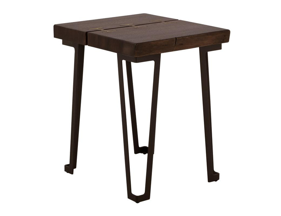 Set of 2 Walnut, Chairside Table