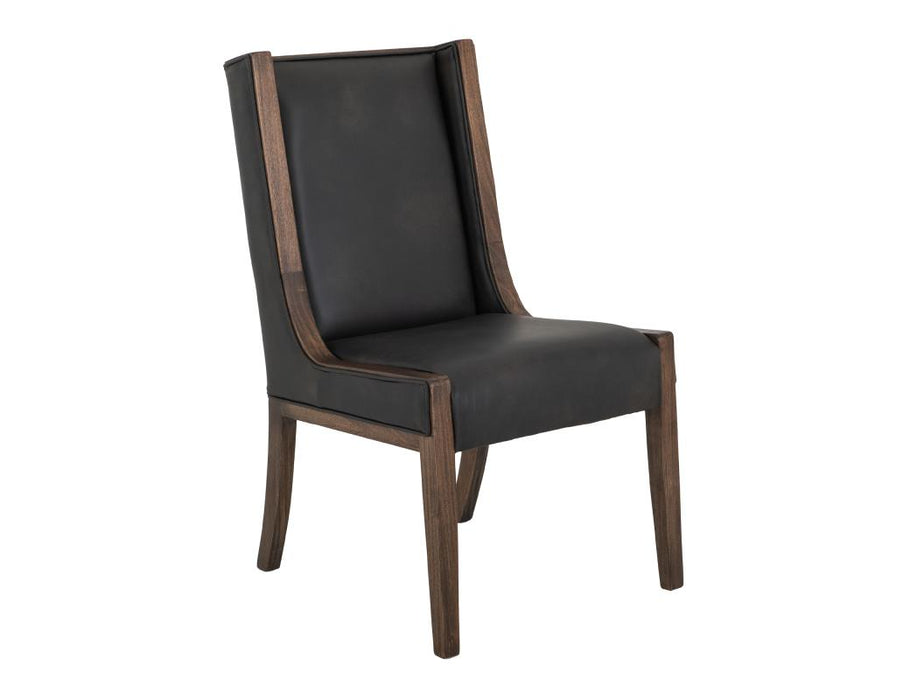 Set of 2 Walnut, Wooden Chair