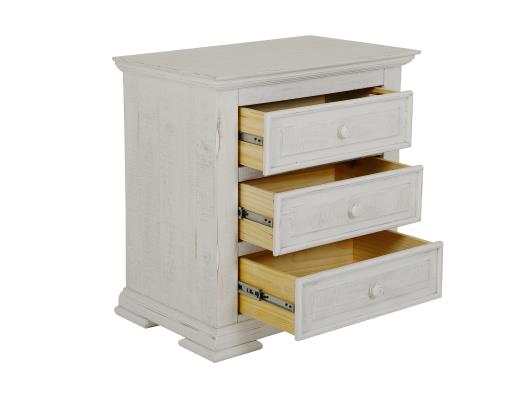 Set of 2 Terra, 3 Drawer Nightstand