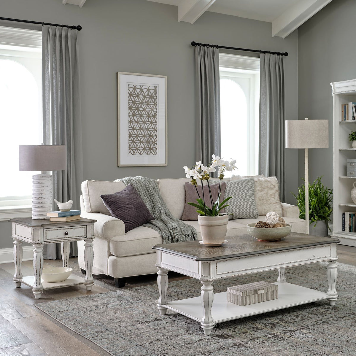 Buy Greenview Loft Rustic Modern Living Room Table Set in the USA ...