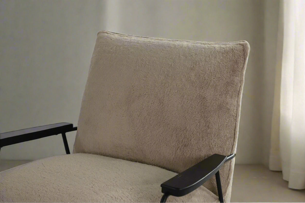 Rythm Collection Mid-Century Modern Rocking Arm Chair