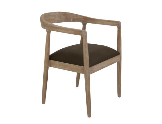 Set of 2 Teak, Wooden Chair