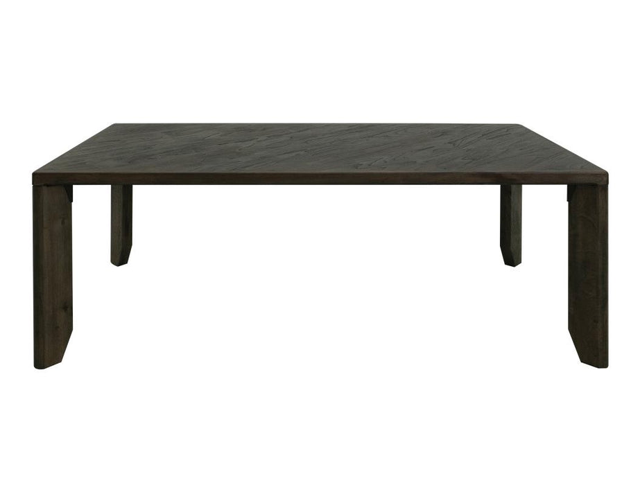 Dark Liora Rectangular Dining Table Set –  Black Transitional Finish