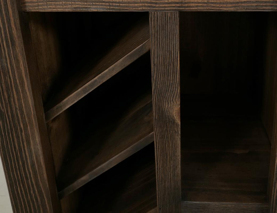 Freya Solid Wood Bar with Shot-Glass Shelf & Matching Stools