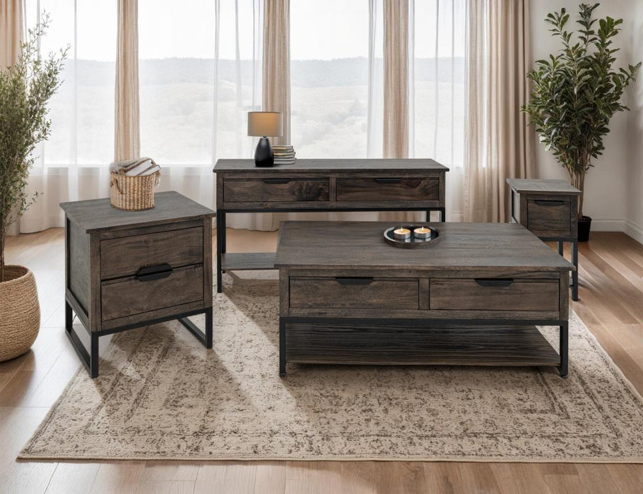 Vogue Rustic Industrial Accent Table Set