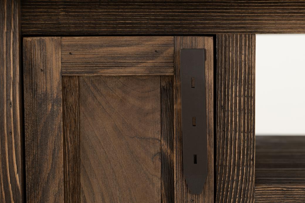 Freya Mixed Wood Kitchen Island and Stool Set – Rustic Brown