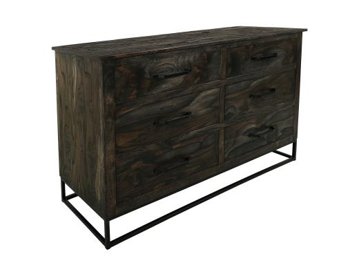 Teak, 6 Drawer Dresser