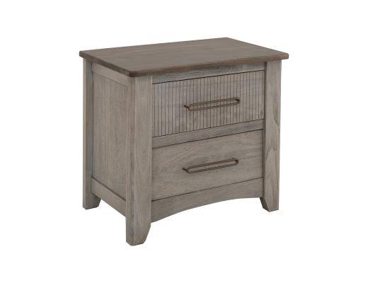 Set of 2 Ridge, 2 Drawer, Nightstand