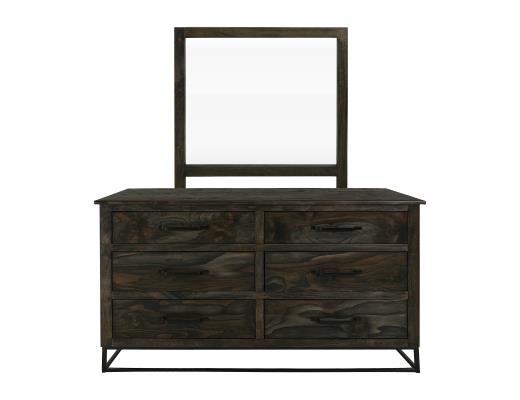 Teak, 6 Drawer Dresser