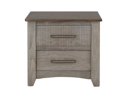 Set of 2 Ridge, 2 Drawer, Nightstand