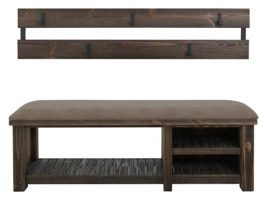 Dutton, Coat rack and bench