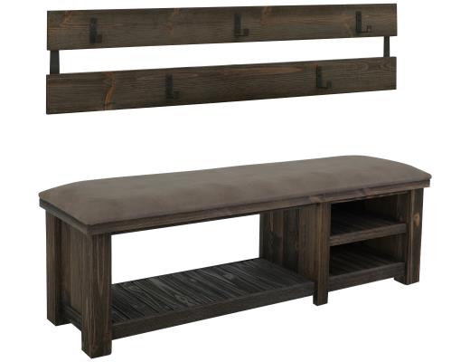 Dutton, Coat rack and bench