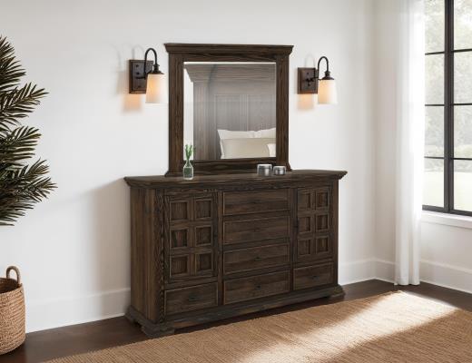 Desire, 6 Drawer & 2 Door, Dresser and Mirror