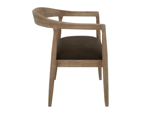 Set of 2 Teak, Wooden Chair