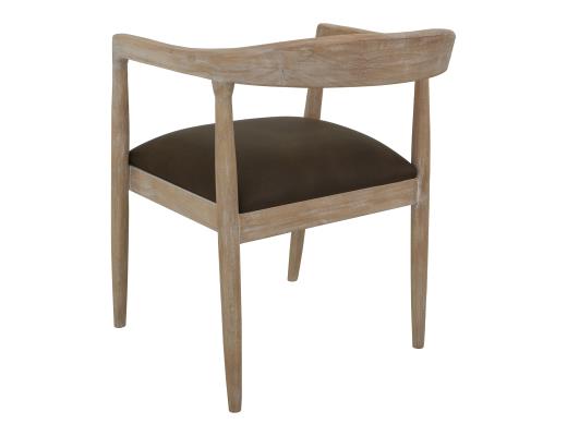 Set of 2 Teak, Wooden Chair