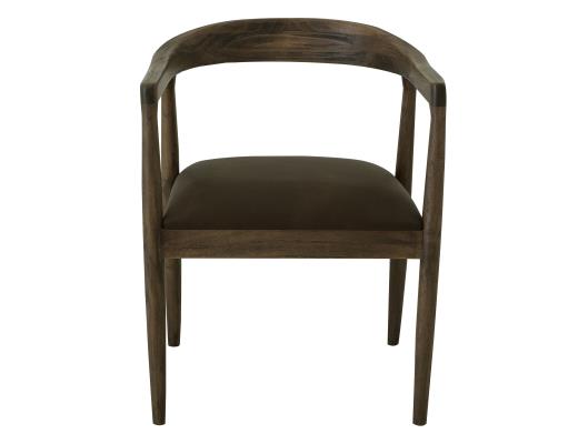 Set of 2 Natural Teca, Wooden Chair