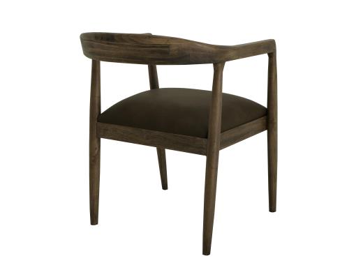 Set of 2 Natural Teca, Wooden Chair