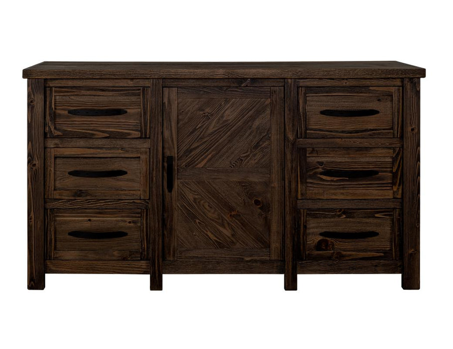 Dutton, 6 Drawer & 1 Door, Dresser