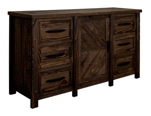 Dutton, 6 Drawer & 1 Door, Dresser