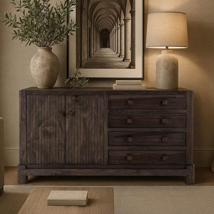 Aura Collection – Rustic-Modern Farmhouse Console, Sideboard