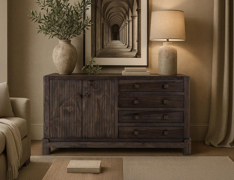 Aura Collection – Rustic-Modern Farmhouse Console, Sideboard