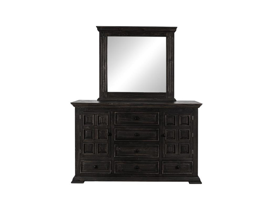Terra Dark, 6 Drawer & 2 Door, Dresser