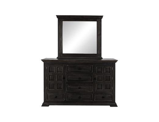 Terra Dark, 6 Drawer & 2 Door, Dresser