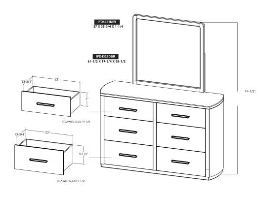 Balam, 6 Drawer, Dresser