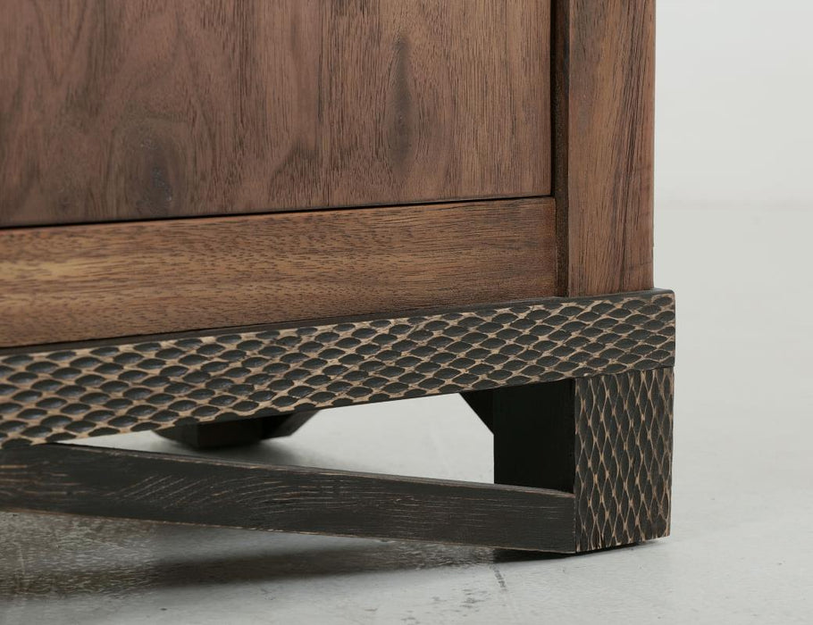 Walnut Craft Solid Parota Wood Console Table, Sideboard