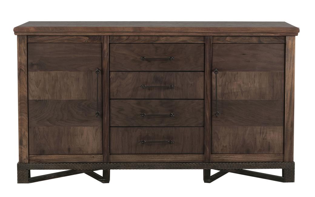 Walnut Craft Solid Parota Wood Console Table, Sideboard
