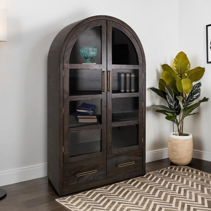 Lorenzia Solid Wood Tall Cabinet / Bookcase / China Cabninet