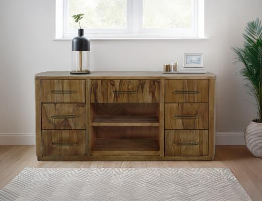 Balam, 7 drawer, 1 Shelf, Console