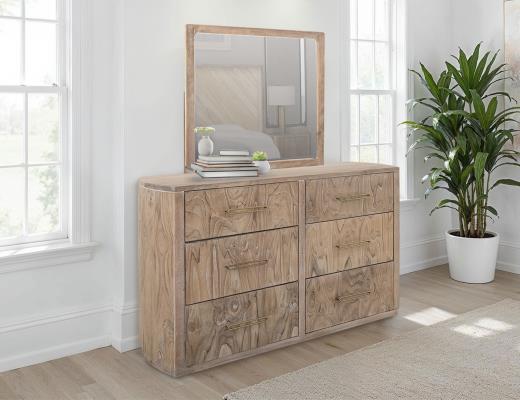 Balam, 6 Drawer, Dresser and Mirror