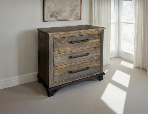 Loft Brown, 3 Drawer Chest