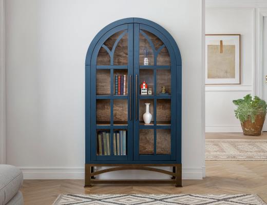 Obsidian, 2 Glass Door Cabinet