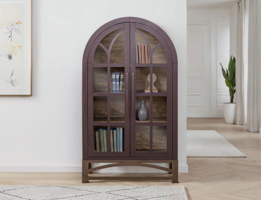 Obsidian, 2 Glass Door Cabinet