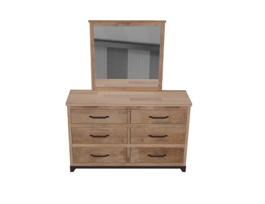 Natural Parota, 6 Drawer Dresser