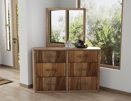 Balam, 6 Drawer, Dresser